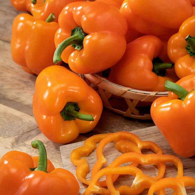 Orange king bell pepper